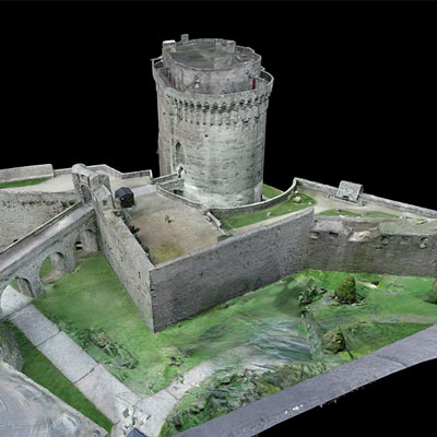 Modèle 3D Dinan Chateau