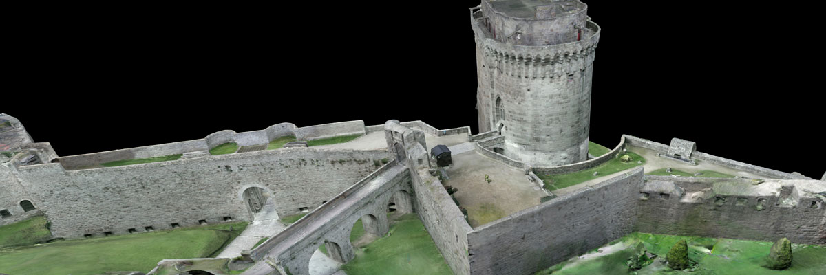 Modèle 3D chateau de Dinan