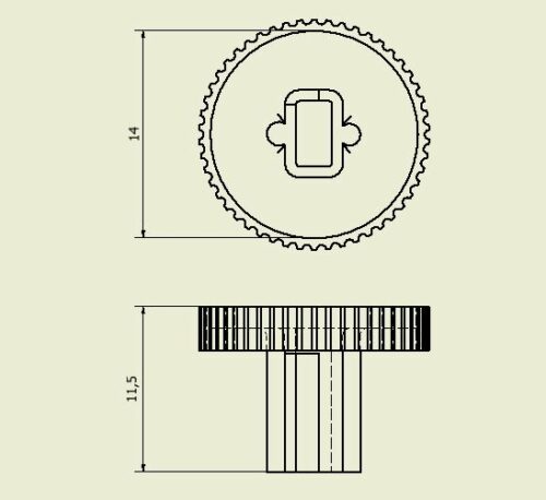 Molette radiateur électrique