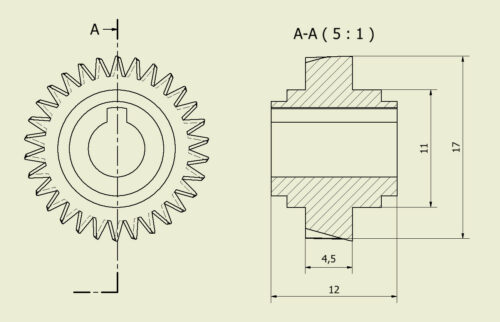 Engrenage pour fenêtre type Vélux – Image 2
