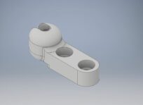 Support de pare-brise sur bateau moteur Leader 605 de 2001.