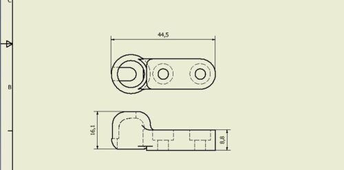 Support de pare-brise sur bateau moteur Leader 605 de 2001.3