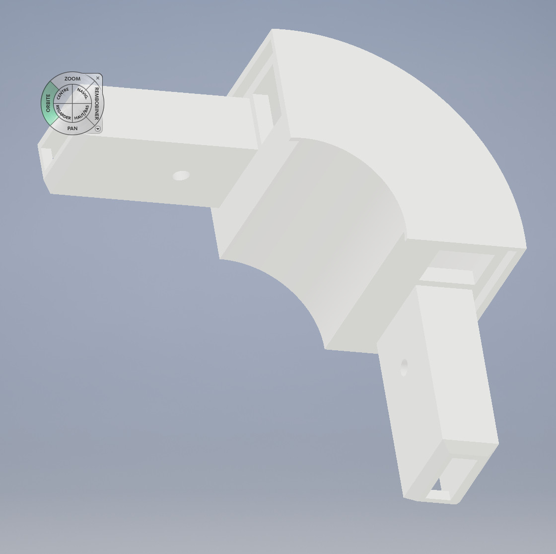 Pièce d'assemblage d'angle de cabine de douche CADA (Variante) – Image 2
