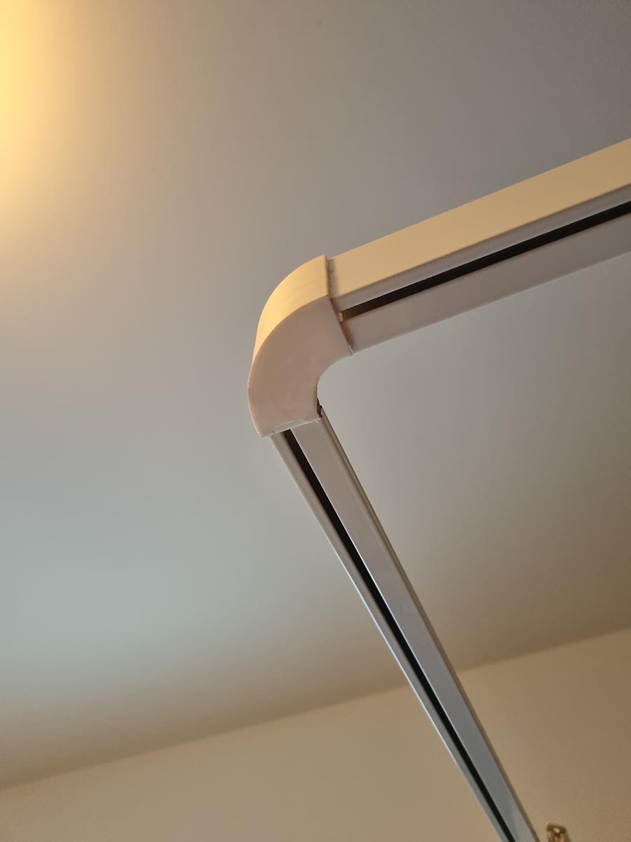 Pièce d'assemblage d'angle de cabine de douche CADA (Variante) – Image 3